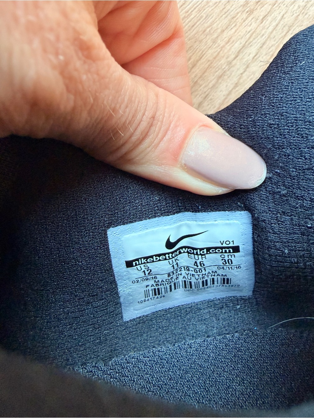 Nike Black Men’s Train Prime Iron Running Shoes - Picture 10 of 11